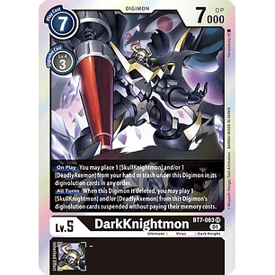[BT7-063] [DarkKnightmon] [Digimon] [Super Rare] [Normal Art] [Foil]