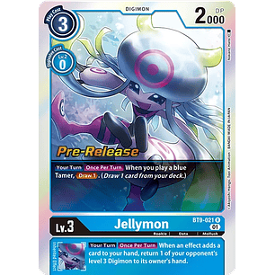 [BT9-021] [Jellymon] [Digimon] [Rare] [Normal Art] [Stamp]