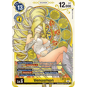 [BT10-042] [Venusmon] [Digimon] [Super Rare] [Alternative Art] [Textured]