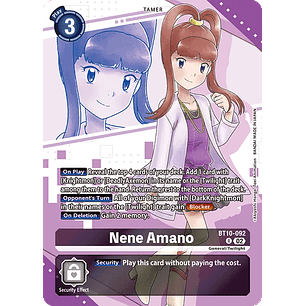 [BT10-092] [Nene Amano] [Tamer] [Rare] [Alternative Art] [Foil]