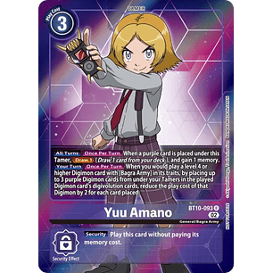 [BT10-093] [Yuu Amano] [Tamer] [Rare] [Normal Art] [Foil]