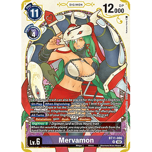 [BT11-086] [Mervamon] [Digimon] [Super Rare] [Alternative Art] [Textured]