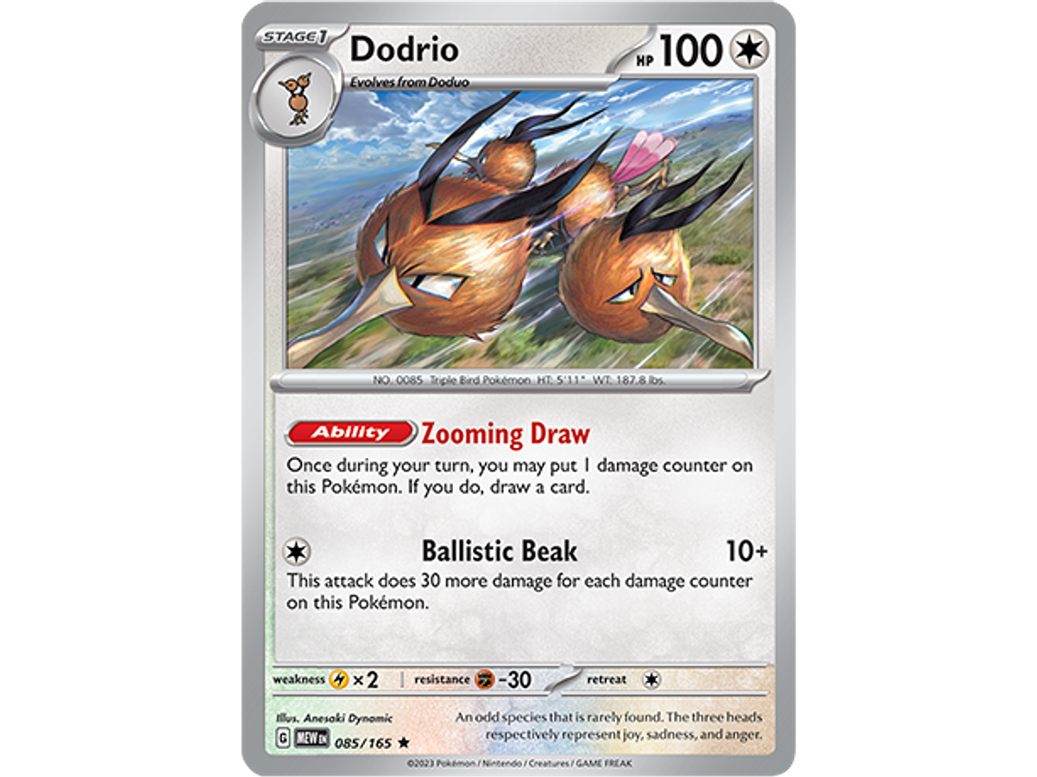 [085/165] [Dodrio] [MEW] 1