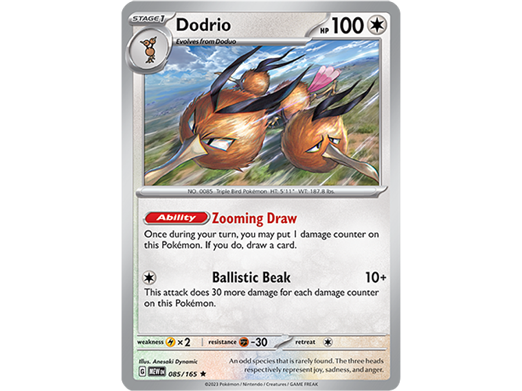 [085/165] [Dodrio] [MEW] 1