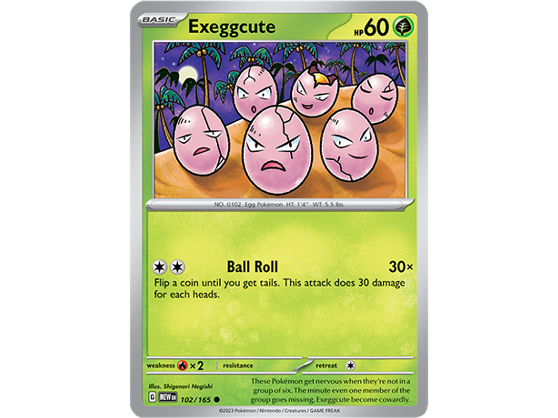 [102/165] [Exeggcute] [MEW] 1