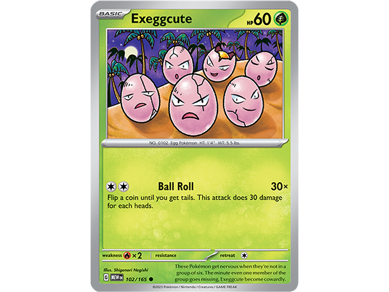 [102/165] [Exeggcute] [MEW] 1