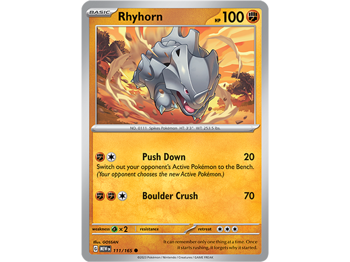 [111/165] [Rhyhorn] [MEW] 1