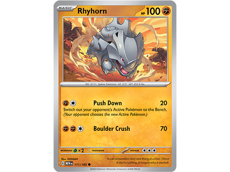 [111/165] [Rhyhorn] [MEW] 1