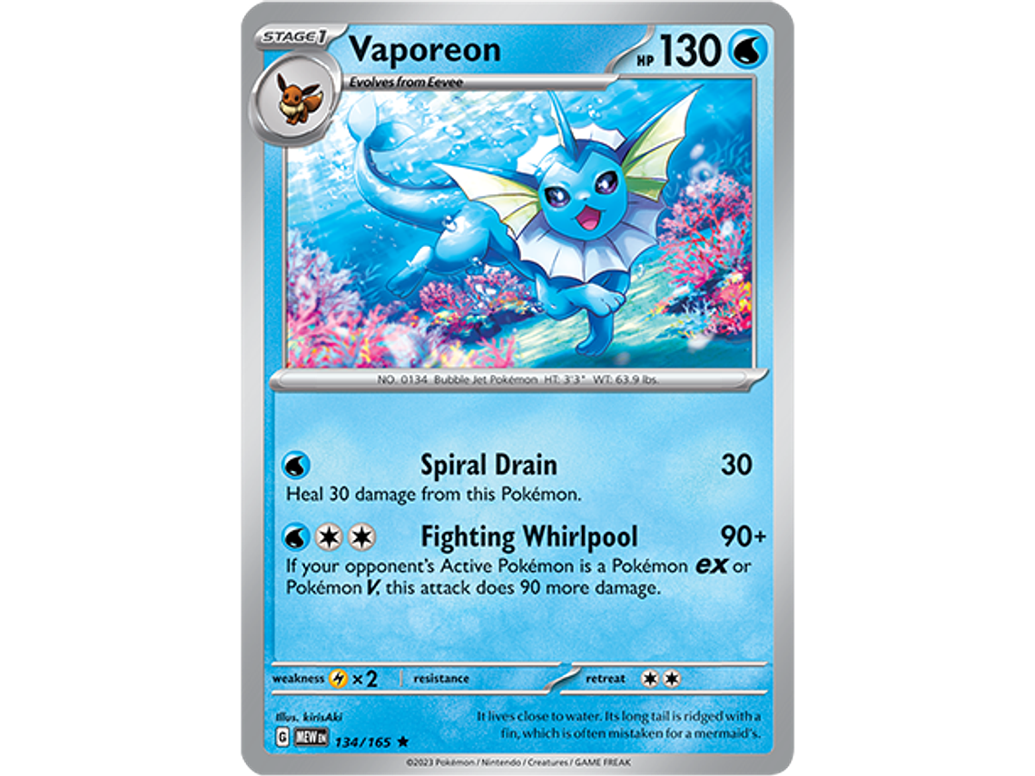 [134/165] [Vaporeon] [MEW] 1
