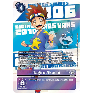 [BT12-096] [Tagiru Akashi] [Tamer] [Rare] [Alternative Art] [Foil]