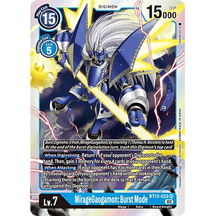 [BT13-033] [MirageGaogamon: Burst Mode] [Digimon] [Super Rare] [Normal Art] [Foil]
