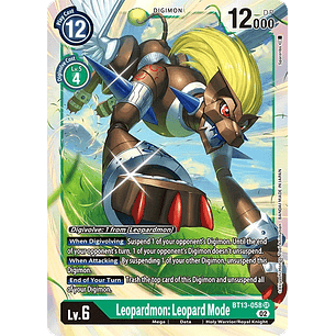 [BT13-058] [Leopardmon: Leopard Mode] [Digimon] [Super Rare] [Normal Art] [Foil]