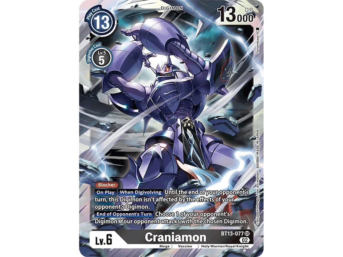 [BT13-077] [Craniamon] [Digimon] [Super Rare] [Normal Art] [Foil] 1