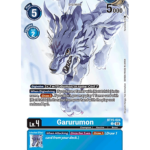 [BT15-024] [Garurumon] [Digimon] [Common] [Alternative Art] [Foil]