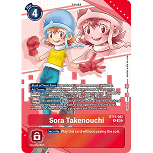 [BT15-082] [Sora Takenouchi] [Tamer] [Rare] [Alternative Art] [Foil]
