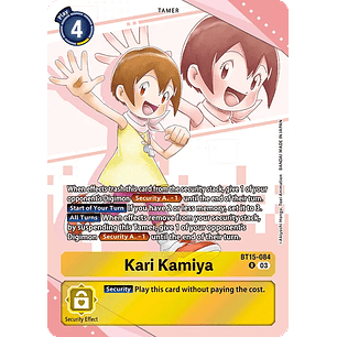 [BT15-084] [Kari Kamiya] [Tamer] [Rare] [Alternative Art] [Foil]
