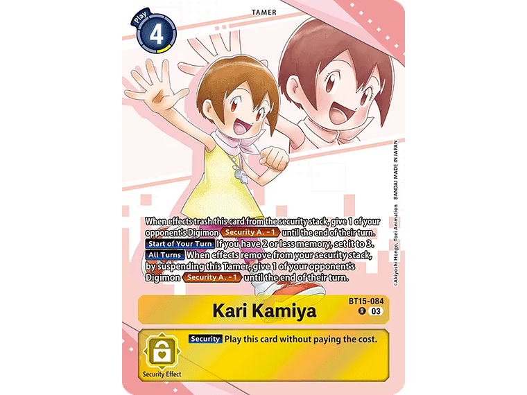 [BT15-084] [Kari Kamiya] [Tamer] [Rare] [Alternative Art] [Foil] 1