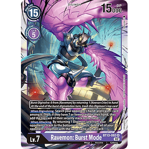 [BT13-092] [Ravemon: Burst Mode] [Digimon] [Super Rare] [Normal Art] [Foil]
