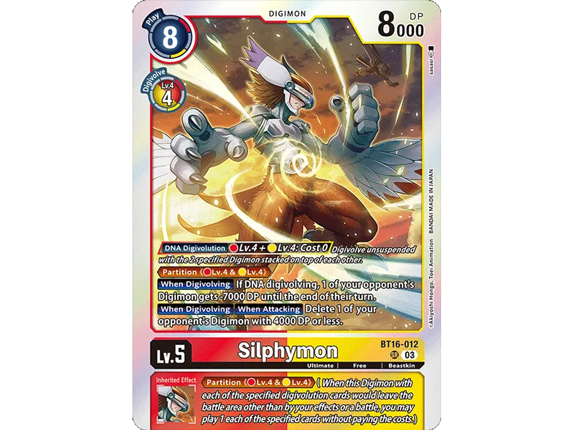[BT16-012] [Silphymon] [Digimon] [Super Rare] [Normal Art] [Foil] 1
