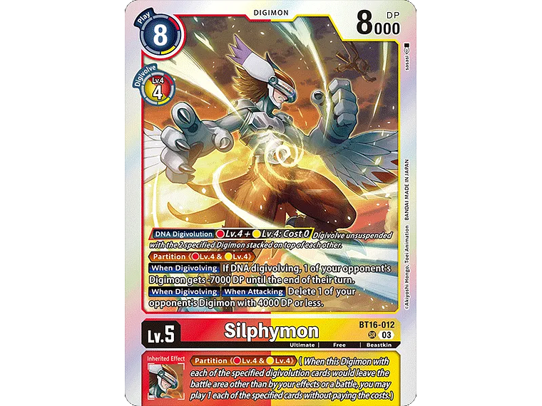 [BT16-012] [Silphymon] [Digimon] [Super Rare] [Normal Art] [Foil] 1