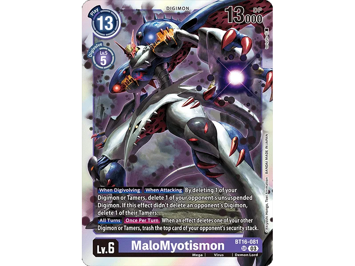 [BT16-081] [MaloMyotismon] [Digimon] [Super Rare] [Normal Art] [Foil] 1