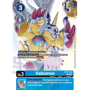 [BT17-019] [Gabumon] [Digimon] [Rare] [Alternative Art] [Foil]