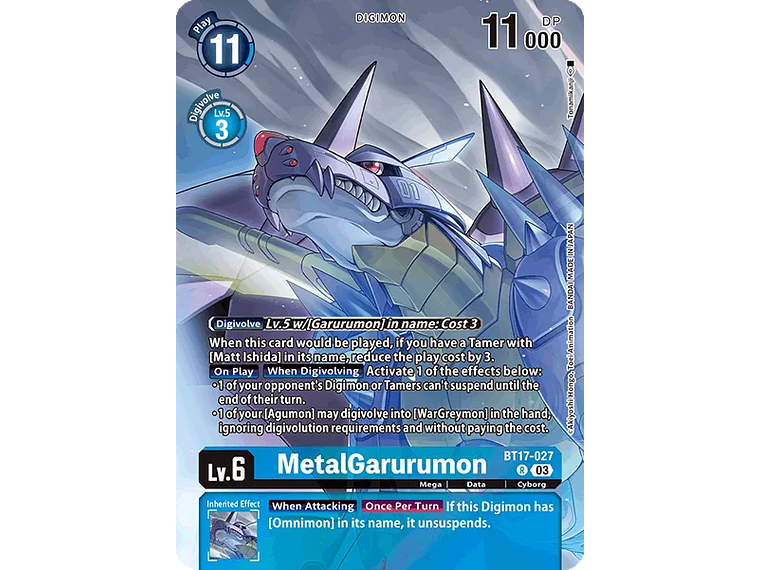 [BT17-027] [MetalGarurumon] [Digimon] [Rare] [Alternative Art] [Foil] 1