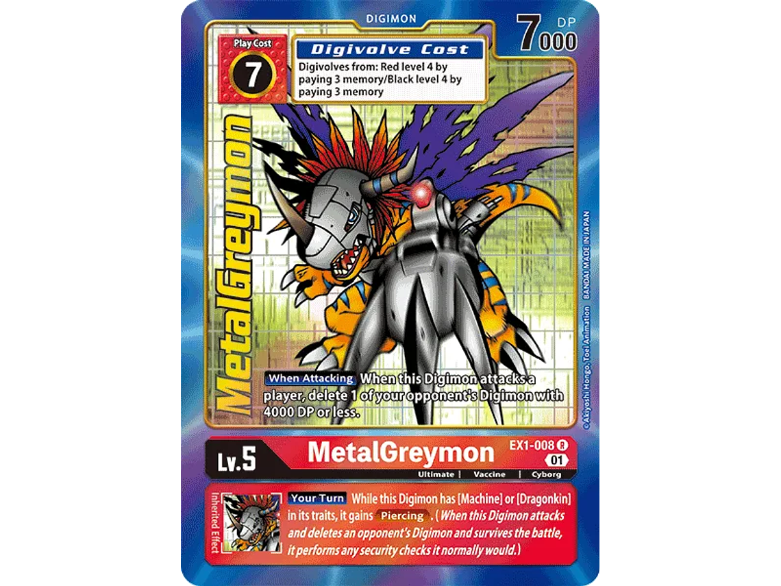 [EX1-008] [MetalGreymon] [Digimon] [Rare] [Alternative Art] [Textured] 1