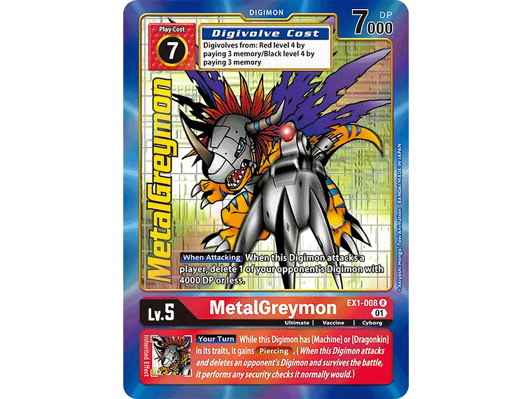 [EX1-008] [MetalGreymon] [Digimon] [Rare] [Alternative Art] [Textured] 1