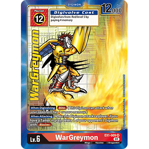 [EX1-009] [WarGreymon] [Digimon] [Super Rare] [Alternative Art] [Textured]