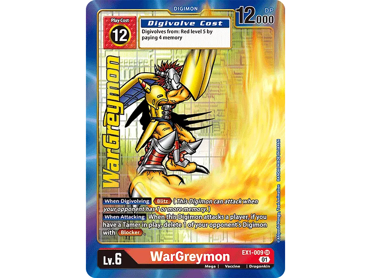[EX1-009] [WarGreymon] [Digimon] [Super Rare] [Alternative Art] [Textured] 1
