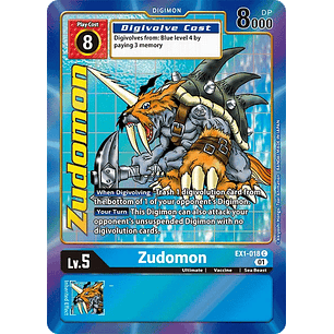 [EX1-018] [Zudomon] [Digimon] [Common] [Alternative Art] [Textured]