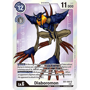[EX1-065] [Diaboromon] [Digimon] [Super Rare] [Normal Art] [Foil]