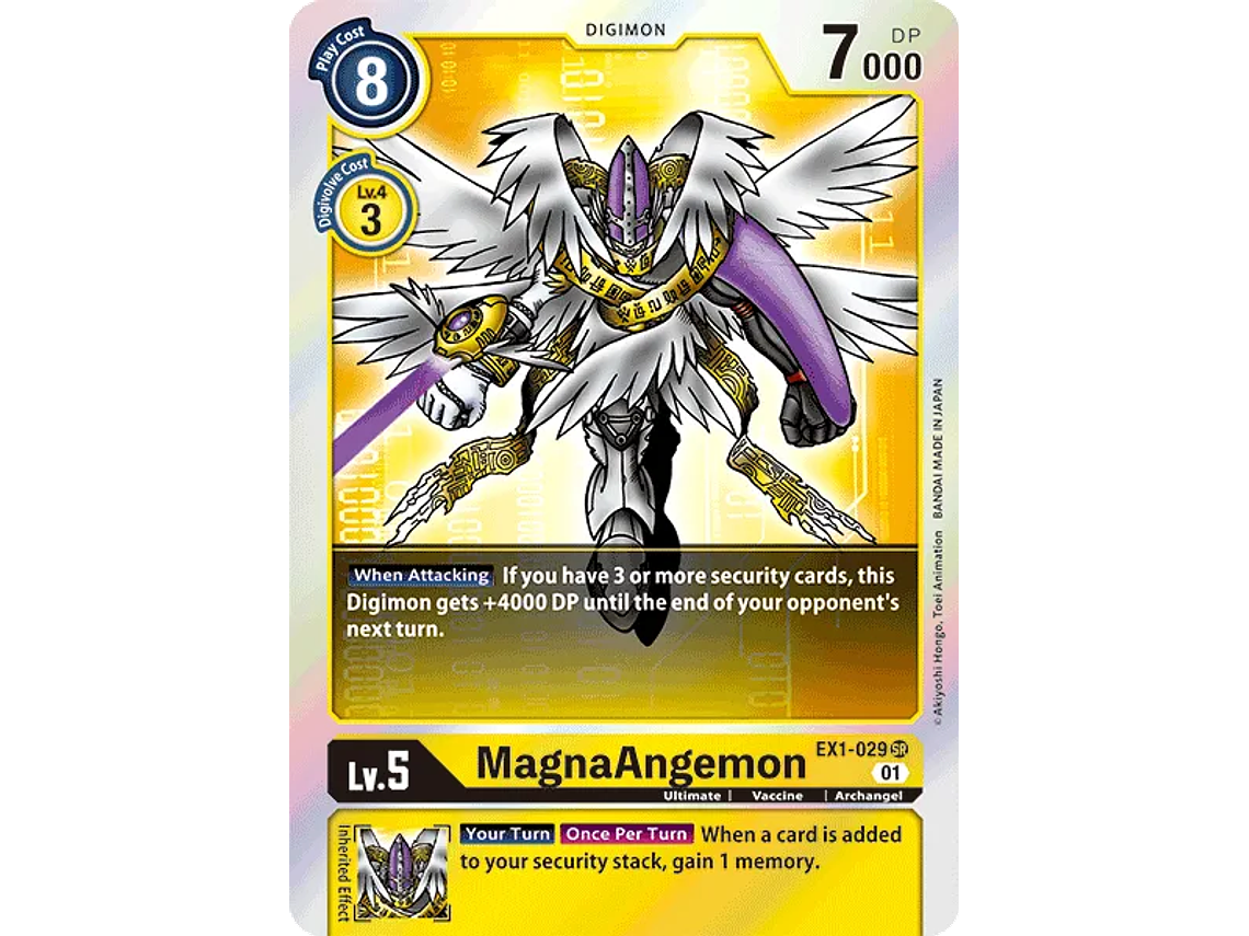 [EX1-029] [MagnaAngemon] [Digimon] [Super Rare] [Normal Art] [Foil] 1