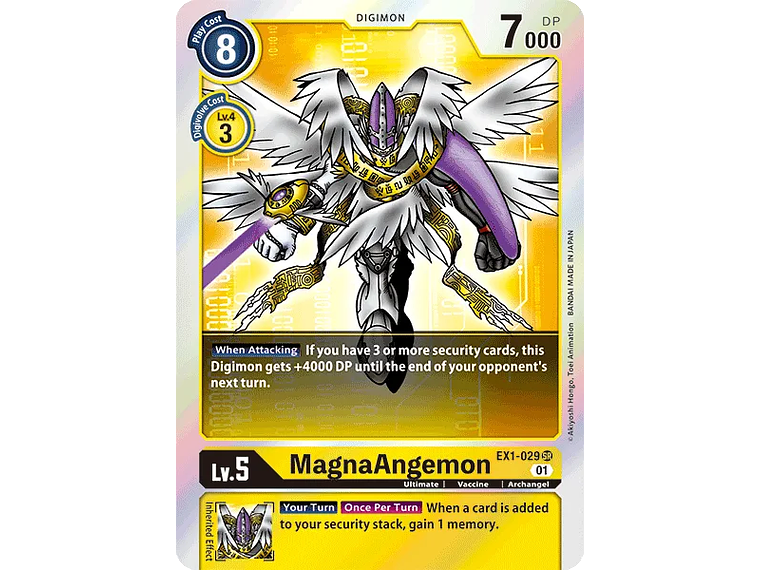 [EX1-029] [MagnaAngemon] [Digimon] [Super Rare] [Normal Art] [Foil] 1
