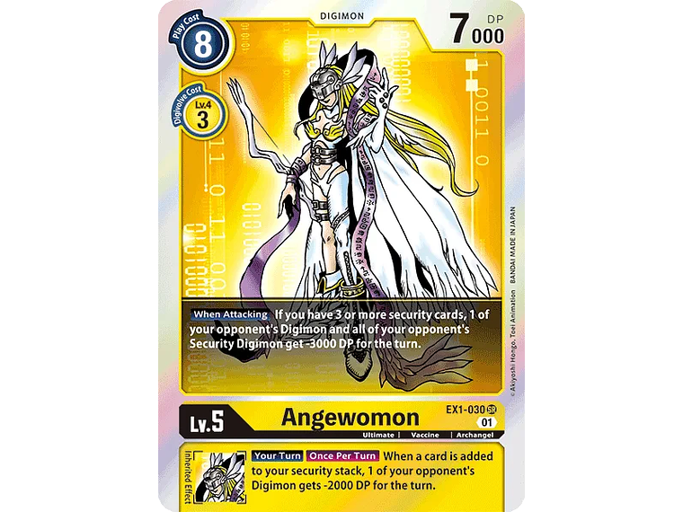 [EX1-030] [Angewomon] [Digimon] [Super Rare] [Normal Art] [Foil] 1