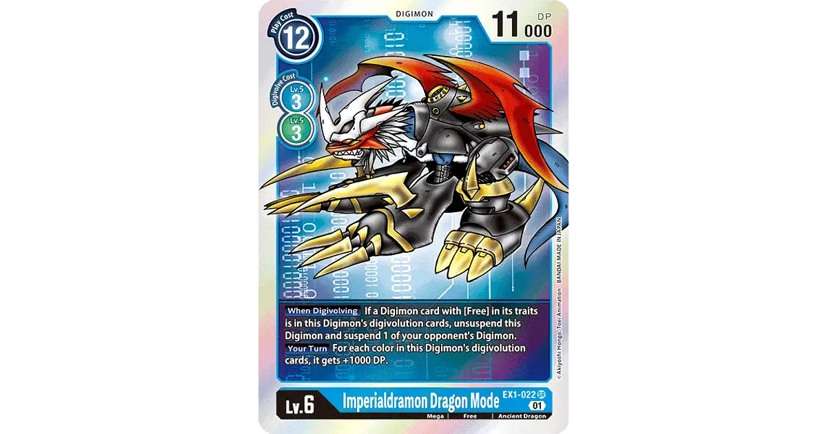 [EX1-022] [Imperialdramon Dragon Mode] [Digimon] [Super Rare