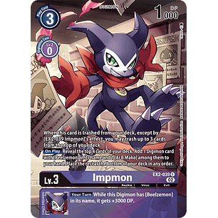 [EX2-039] [Impmon] [Digimon] [Rare] [Alternative Art] [Textured]