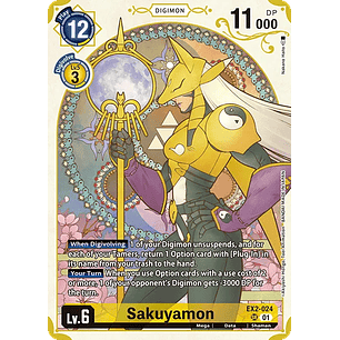 [EX2-024] [Sakuyamon] [Digimon] [Super Rare] [Alternative Art] [Foil]