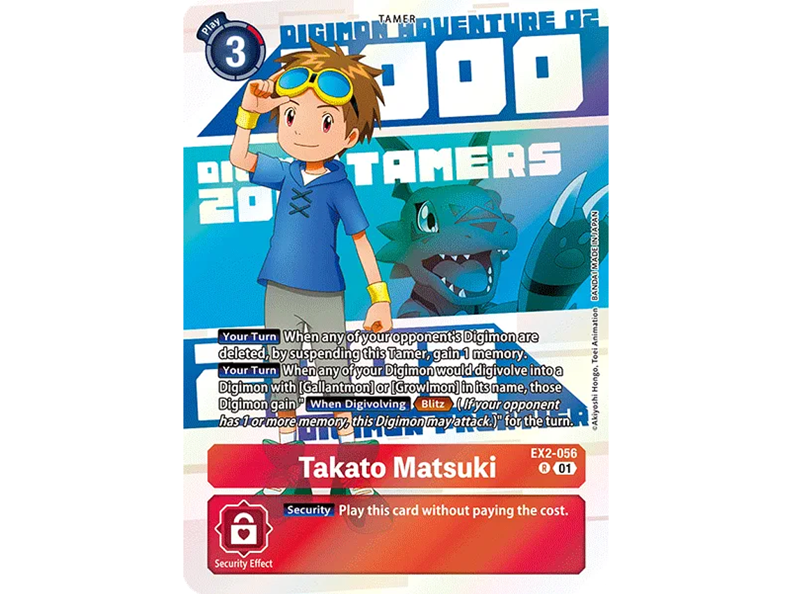 [EX2-056] [Takato Matsuki] [Tamer] [Rare] [Alternative Art] [Foil] 1