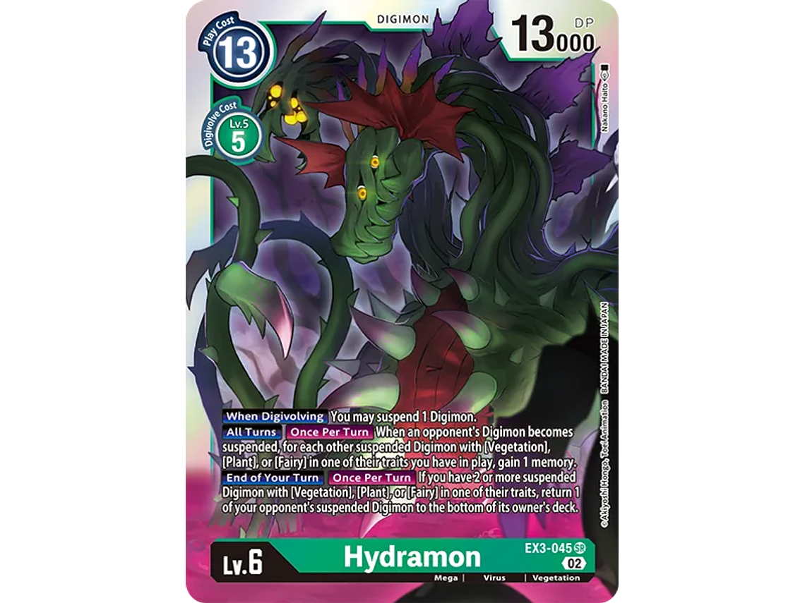 [EX3-045] [Hydramon] [Digimon] [Super Rare] [Alternative Art] [Foil] 1
