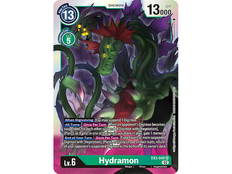 [EX3-045] [Hydramon] [Digimon] [Super Rare] [Alternative Art] [Foil] 1