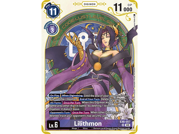 [EX6-057] [Lilithmon] [Digimon] [Super Rare] [Alternative Art] [Foil] 1