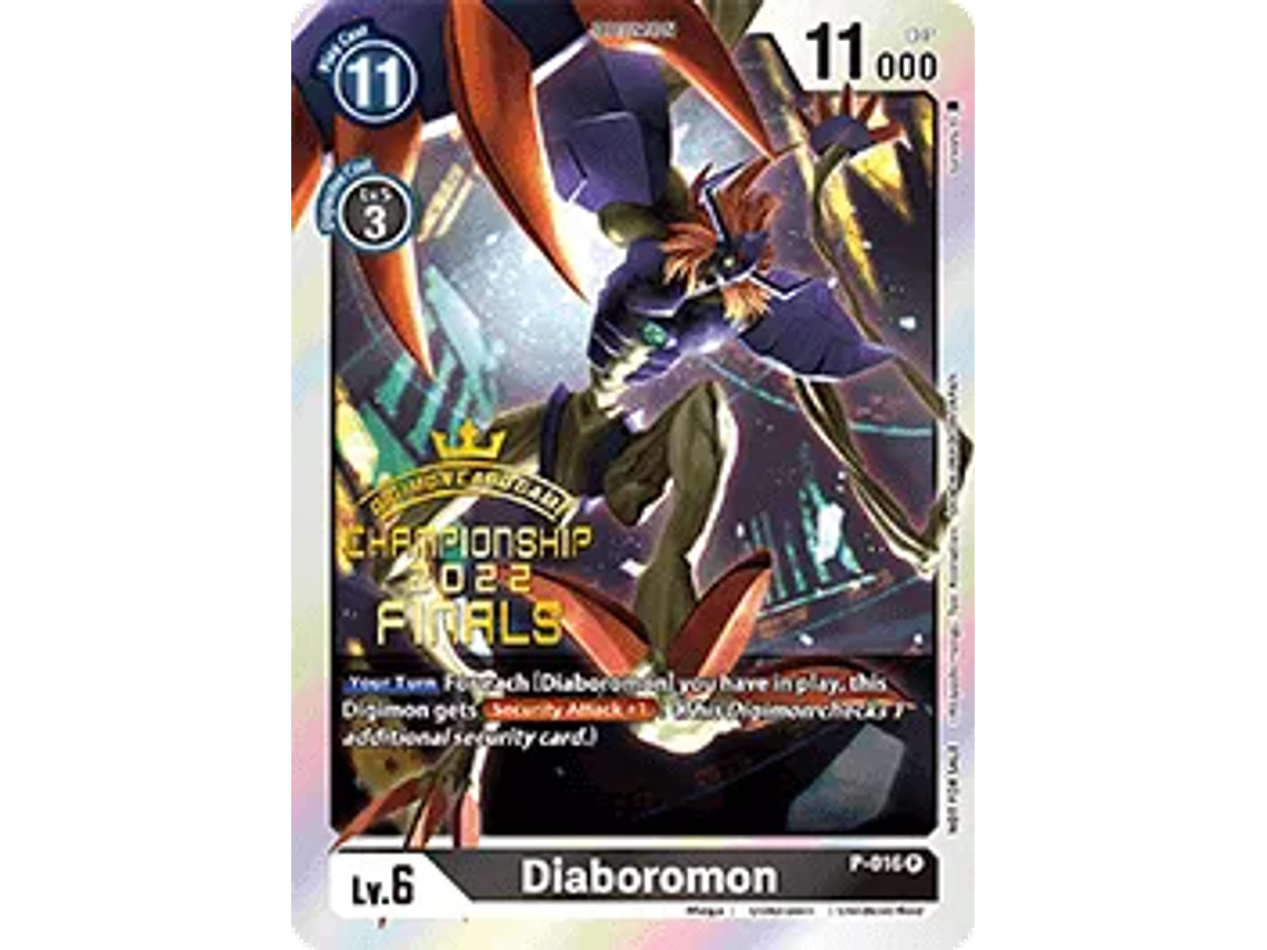 [P-016] [Diaboromon] [Digimon] [Promo] [Alternative Art] [Stamp] 1