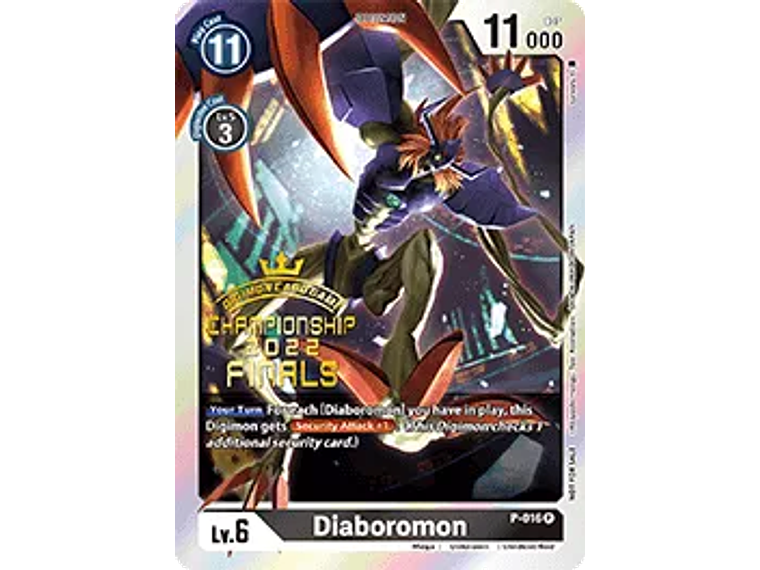 [P-016] [Diaboromon] [Digimon] [Promo] [Alternative Art] [Stamp] 1