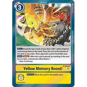 [P-037] [Yellow Memory Boost!] [Option] [Promo] [Alternative Art] [Textured]