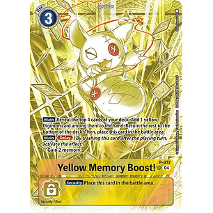 [P-037] [Yellow Memory Boost!] [Option] [Promo] [Full Art] [Foil]