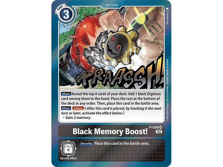 [P-039] [Black Memory Boost!] [Option] [Promo] [Alternative Art] [Textured] 1