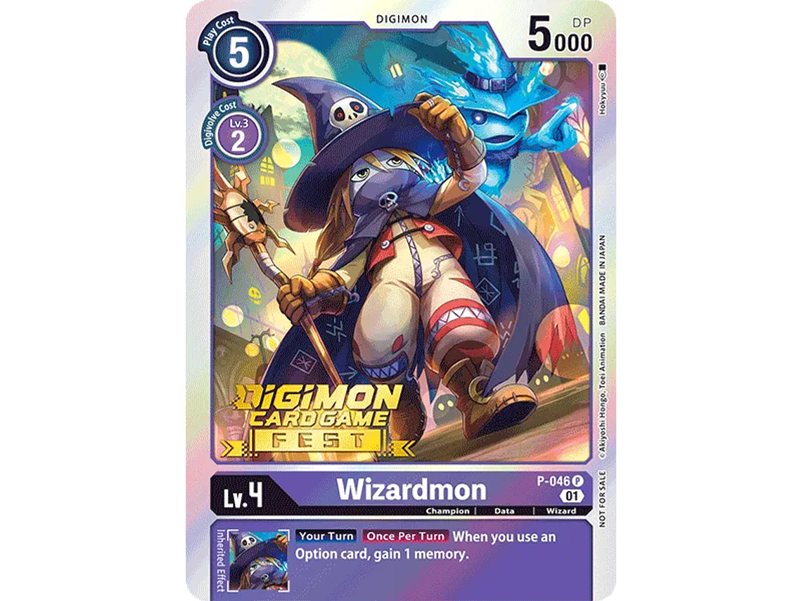 [P-046] [Wizardmon] [Digimon] [Promo] [Alternative Art] [Stamp] 1