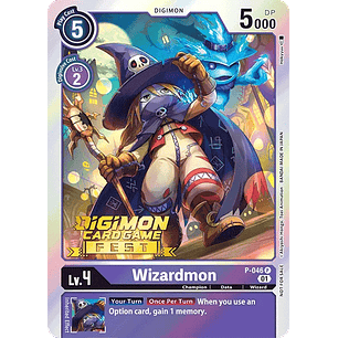 [P-046] [Wizardmon] [Digimon] [Promo] [Alternative Art] [Stamp]